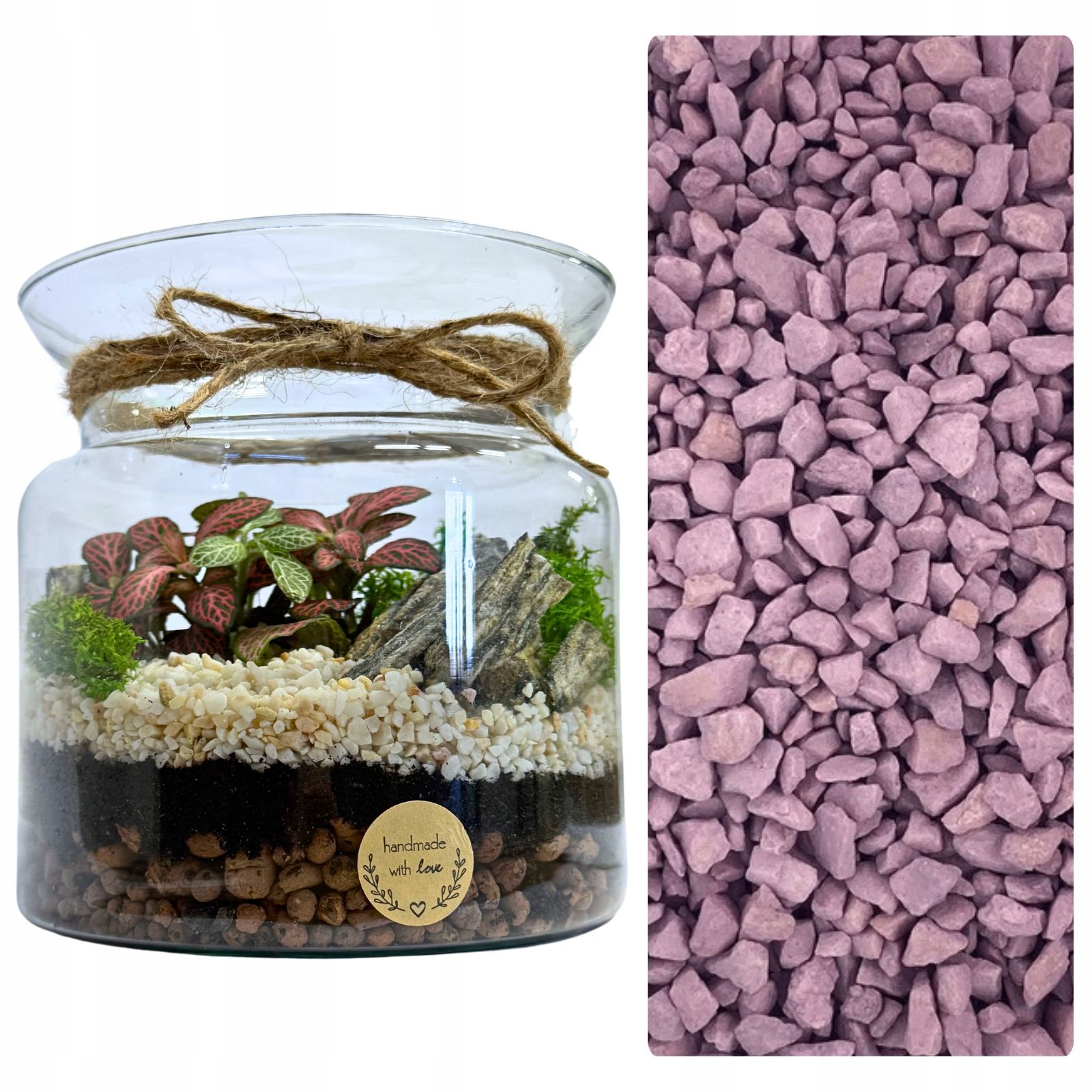  Moss chrobotek light green to the forest in a glass jar in glass decoration 10g