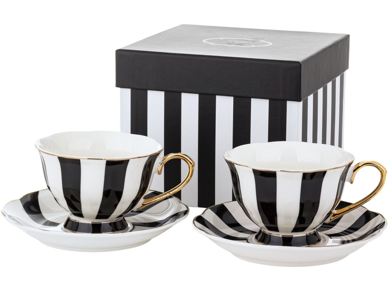  Du porcelianas puodeliai kavai ir arbatai 90 ml su lėkštutėmis kavai espresso - citrinos