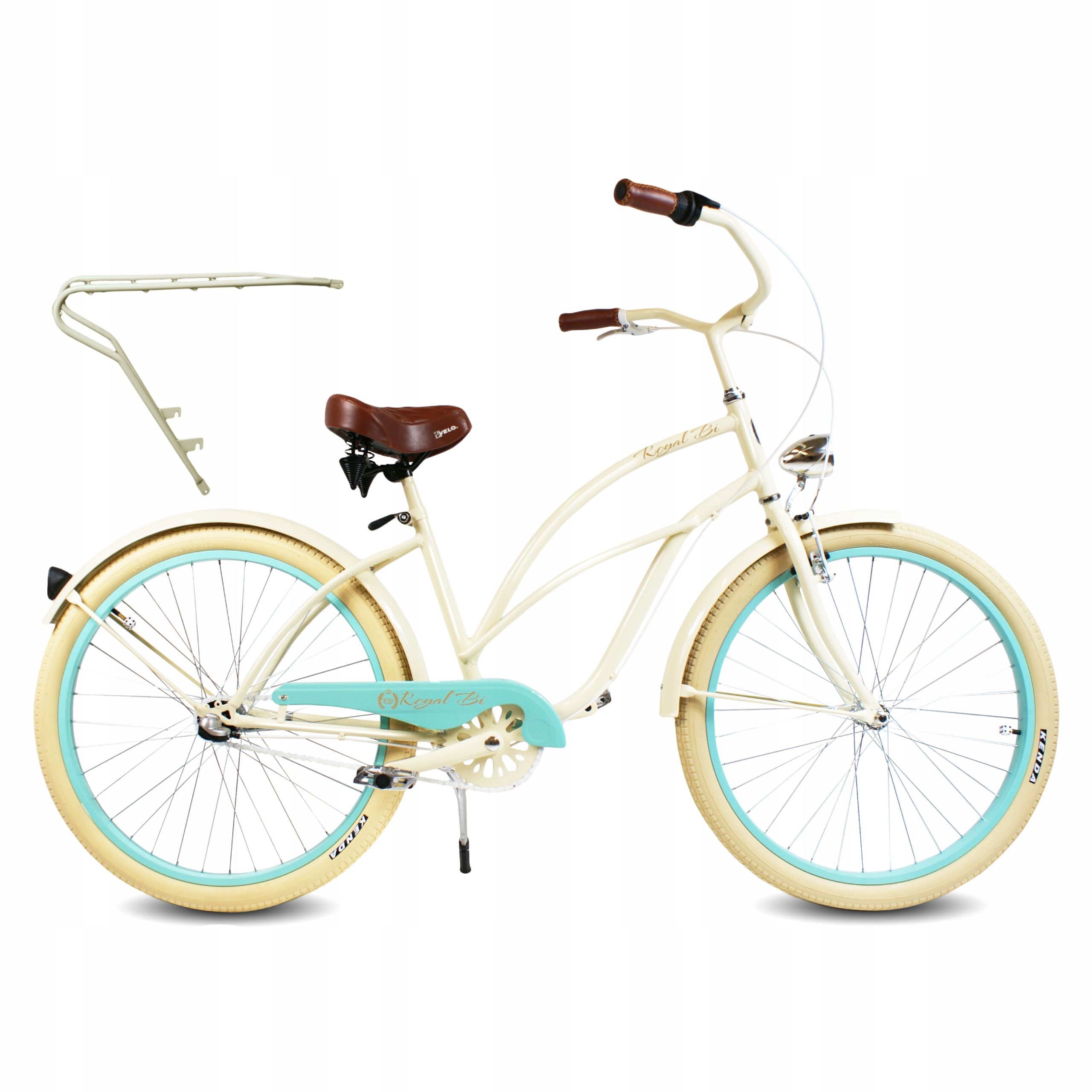  Kolo pro vyjížďky podél pobřeží ženský 26" dáma červený rosie royalbi retro kufr