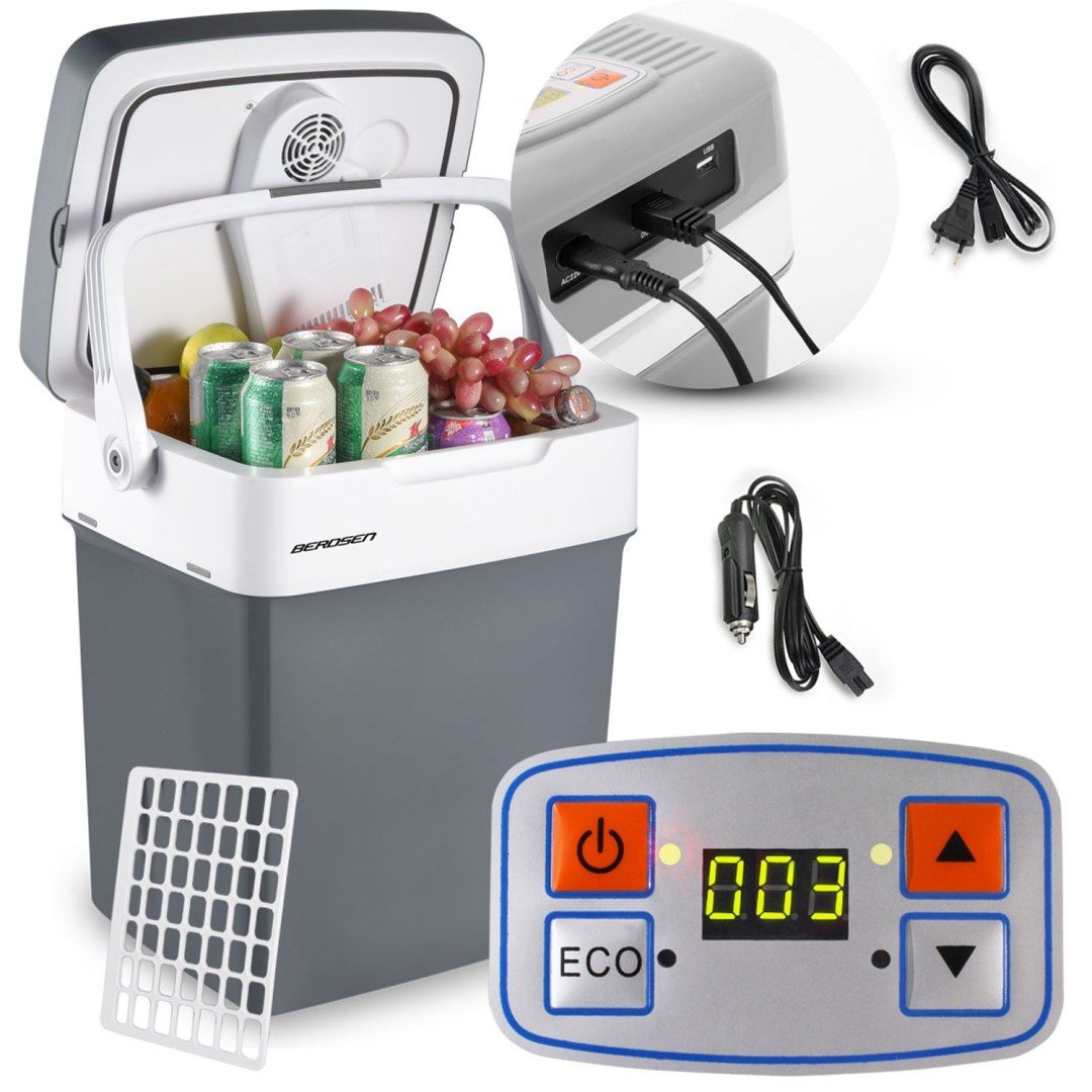  Turistinis šaldytuvas automobilinė didelis 12v 230v usb berdsenas 50l