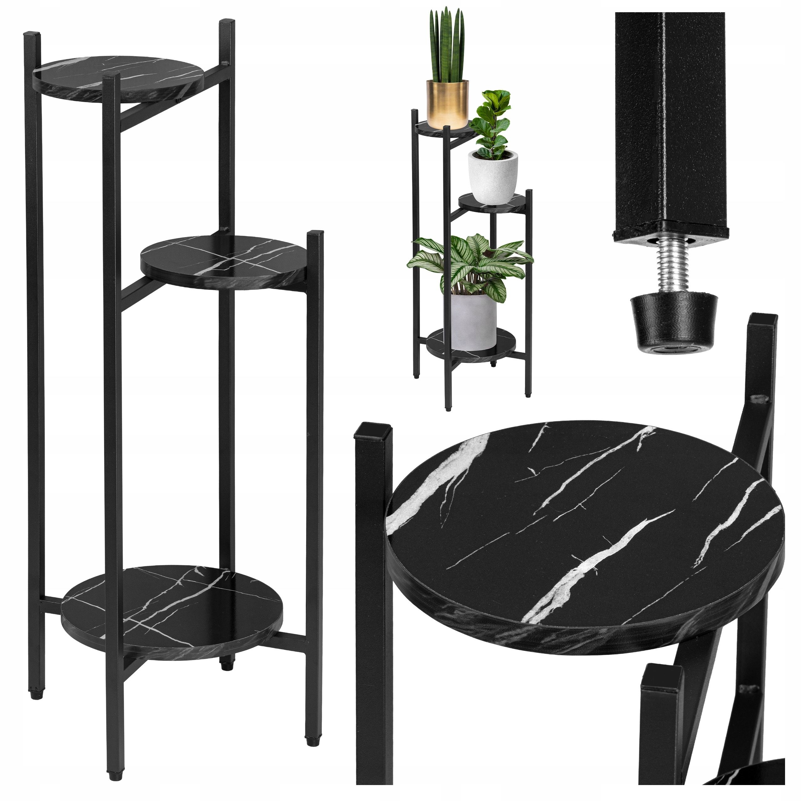  Metal stand for flowers flower stand flowerpots standing shelf with shelves loft style