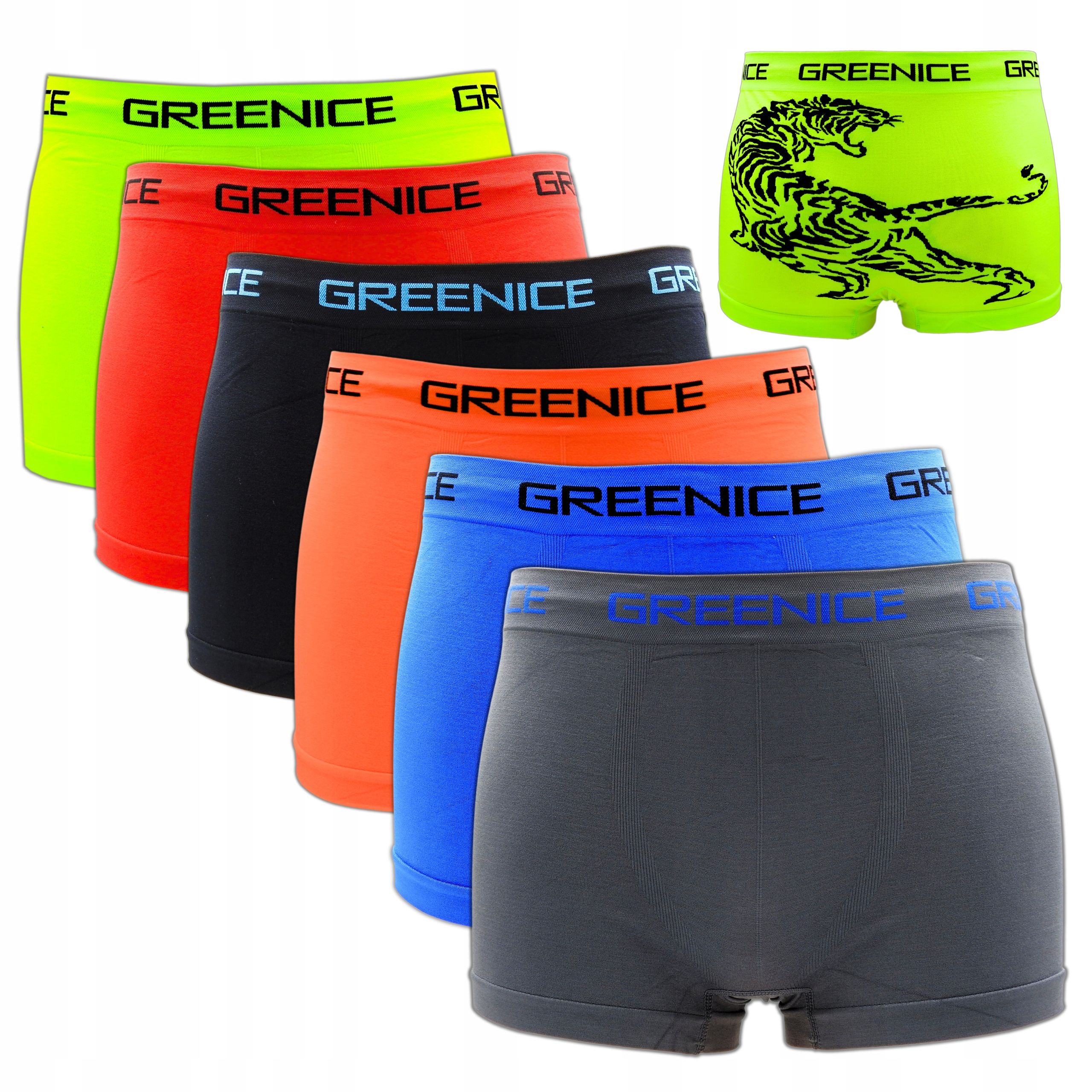  6x nohavičky pánske boxerky bezšvový elastický farbistý spisy veľkosť m/l
