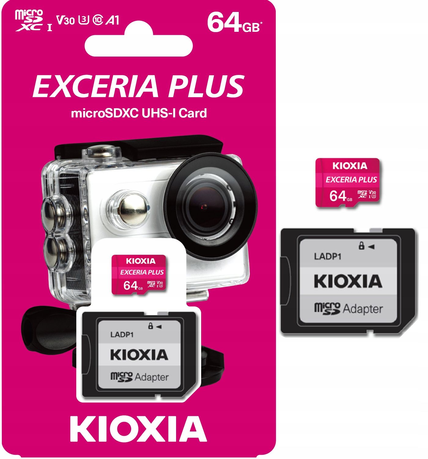  Korta "microsd" kioxia exceria + 64 gb