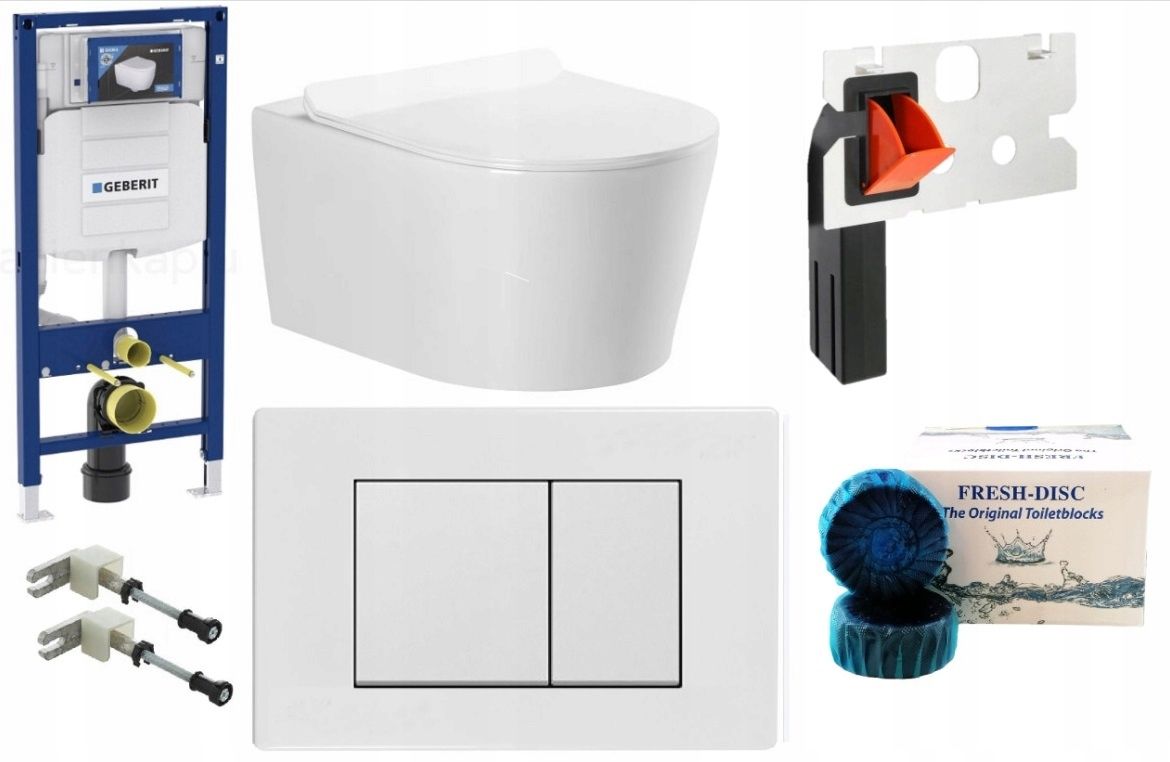  Wc rāmja komplekts geberit + atslēga + tualetes pods melns matēts + dēlis w/o+fresh