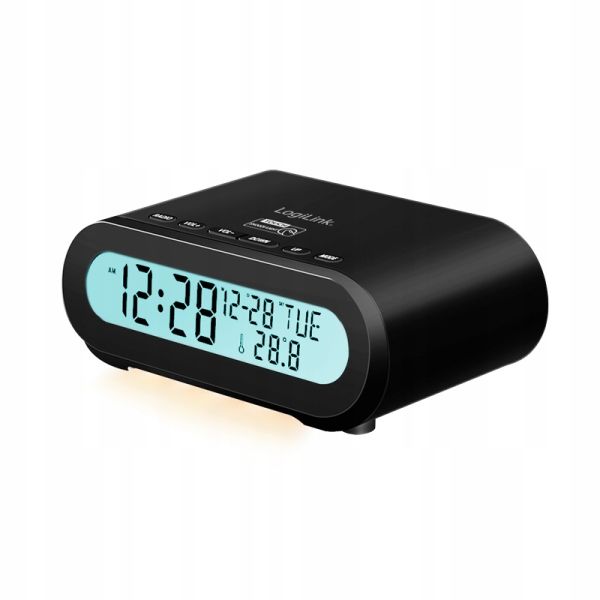  Radio alarm clock logilink with night light humidity i function timer uspienia