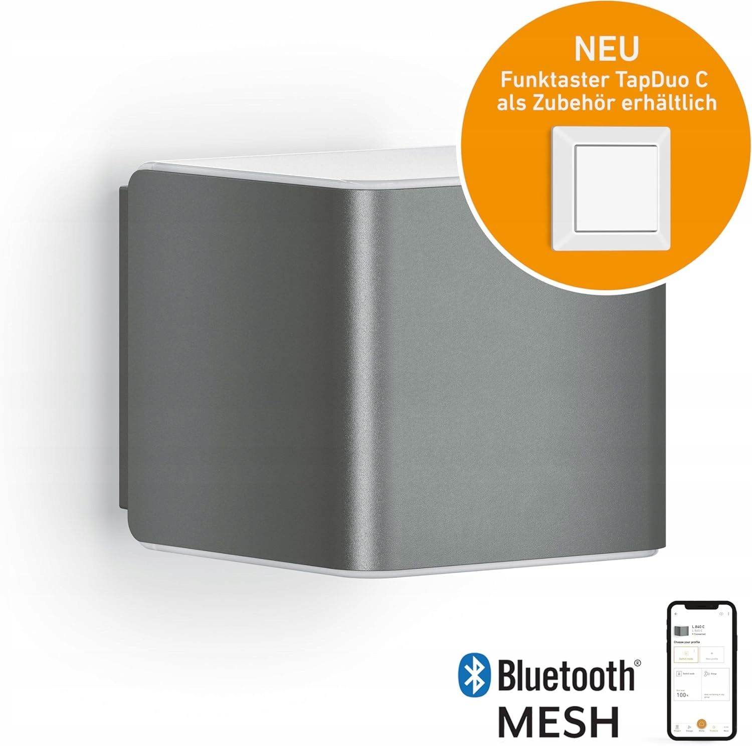  Sieninis lauko šviestuvas l 30s lempa su judesio jutikliu maks 60w antracito spalvos st068899