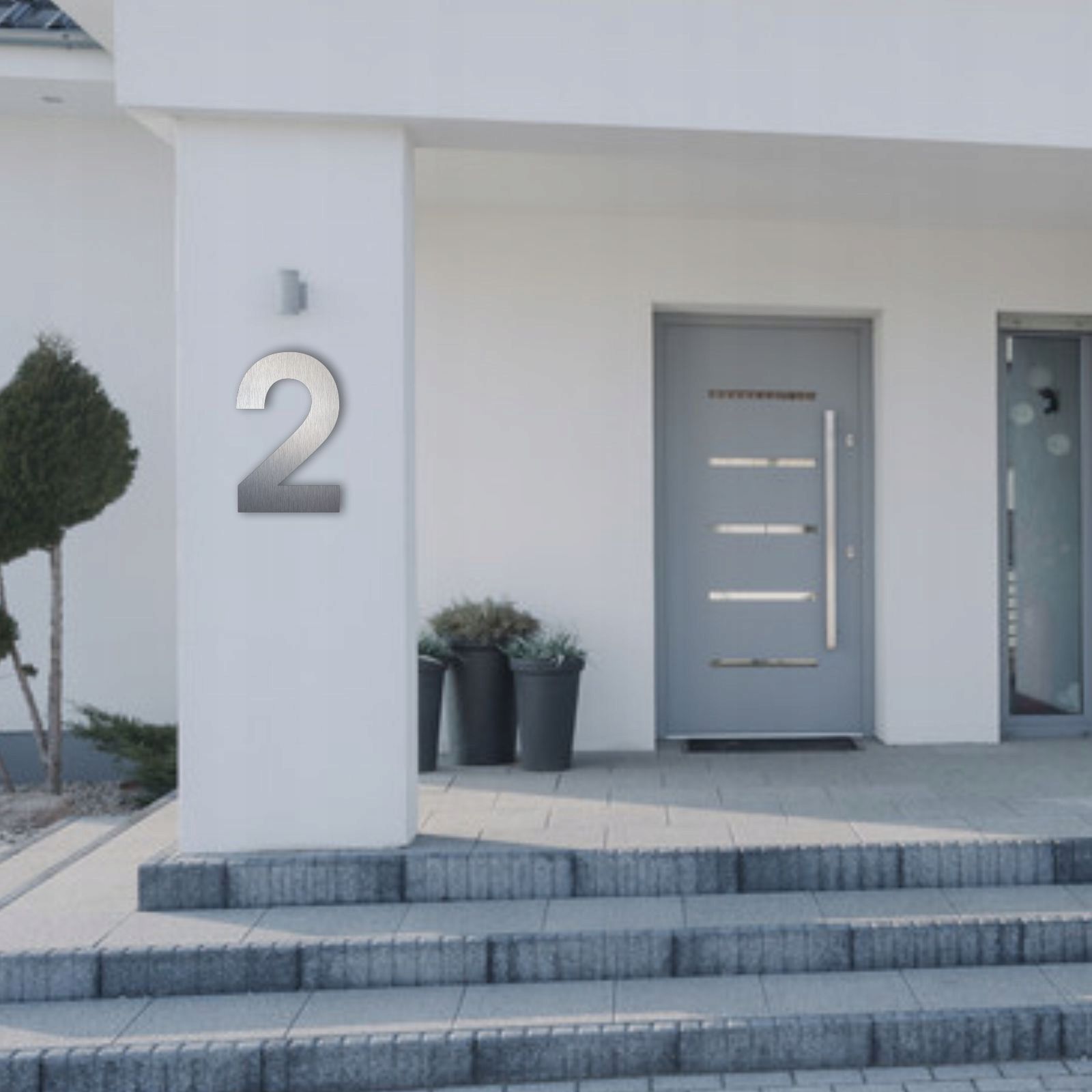  Groß nummer 50 cm zahlen alu dibond 3d aufs haus