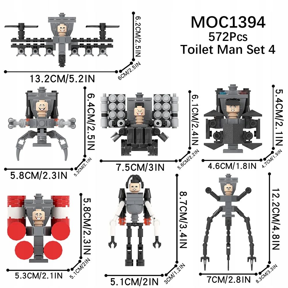  Mooxi skibidi toilet set macht bricks game großartig titan corps vs monitor man a