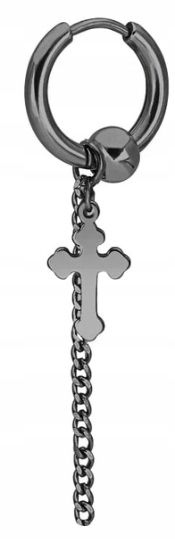  Náušnice do ucha huggie tyč jednoduchý gothic punk ocel