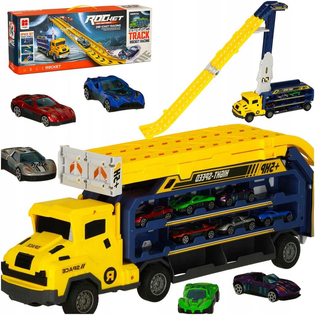  Autostrecke eisbahn garage + 8 autos