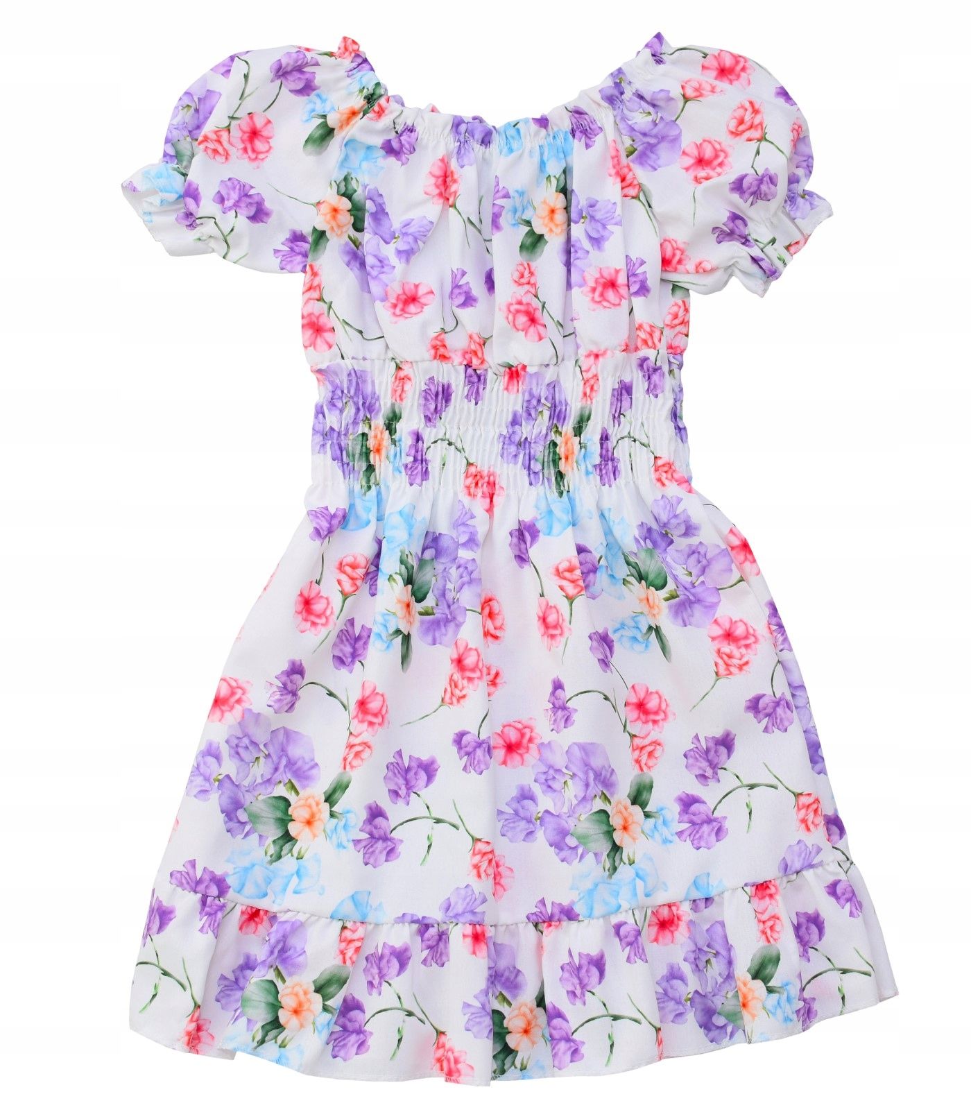  Kleid für mädchen weiß schmetterlinge handtasche jahr blumen muster für ein kind 6 y