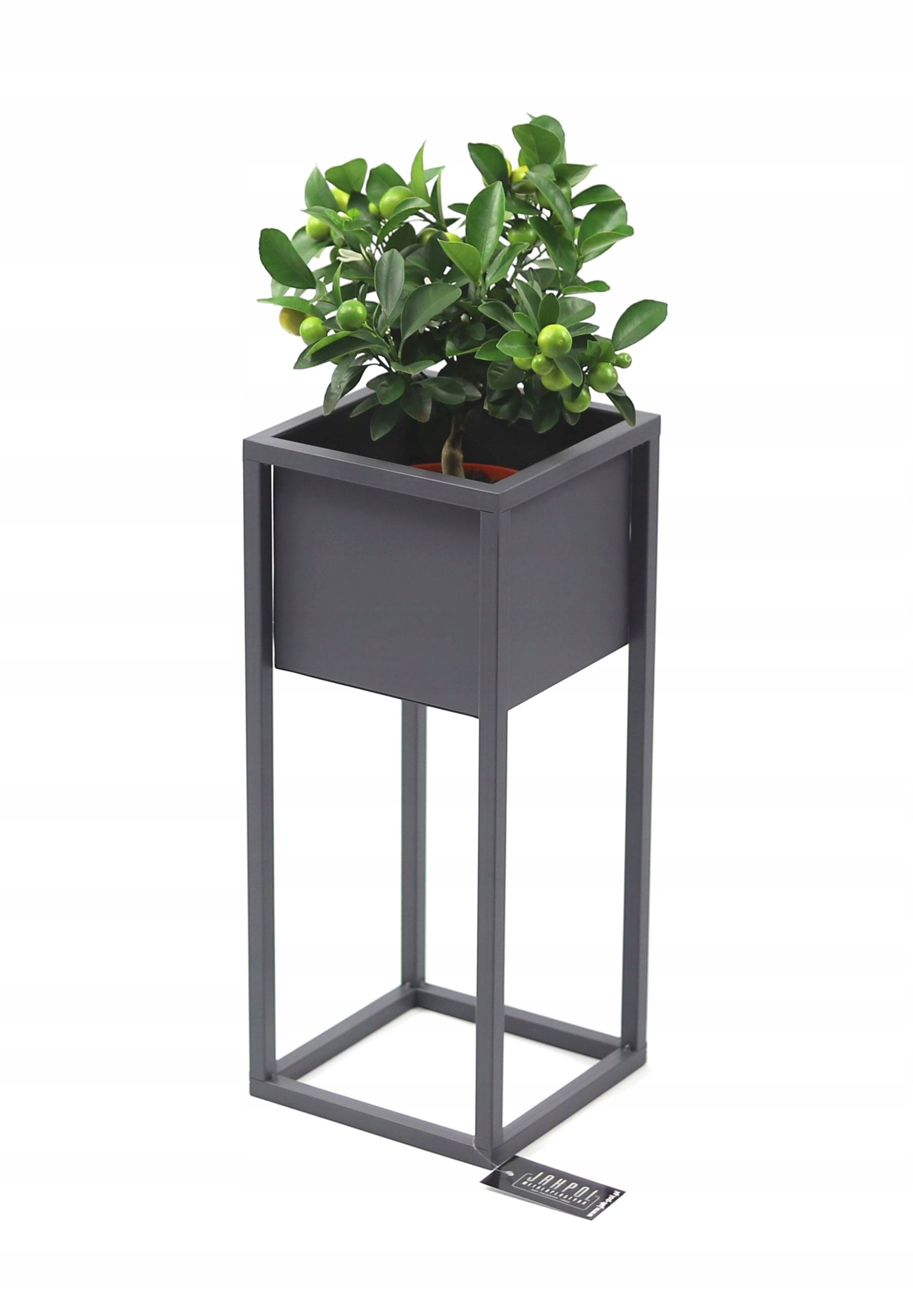  Metal stand for flowers standing flower stand black 70cm box loft style