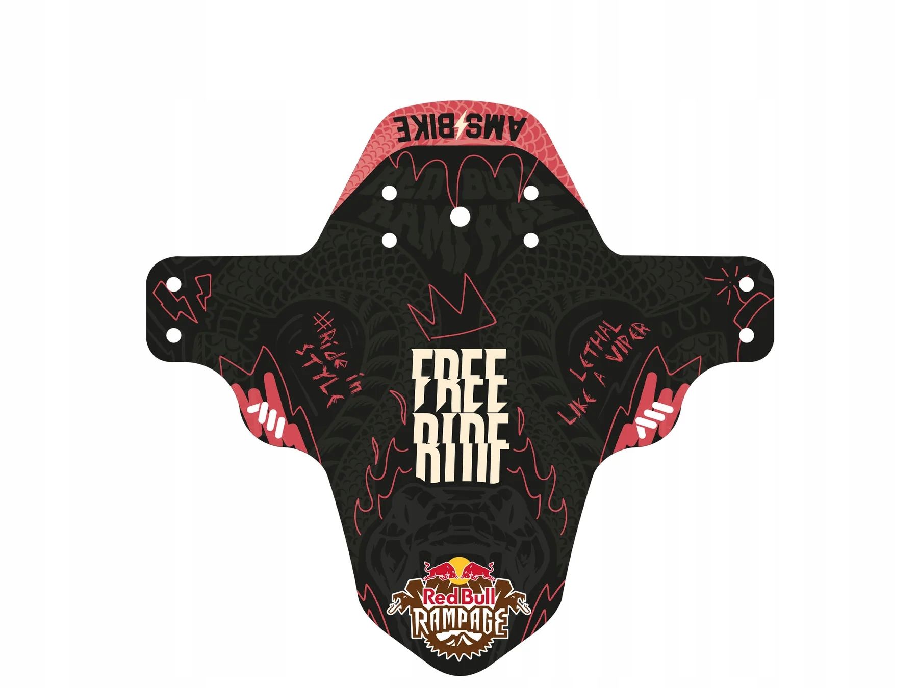  Eesmine poritiib jalgratas ams mud guard - red bull hardline