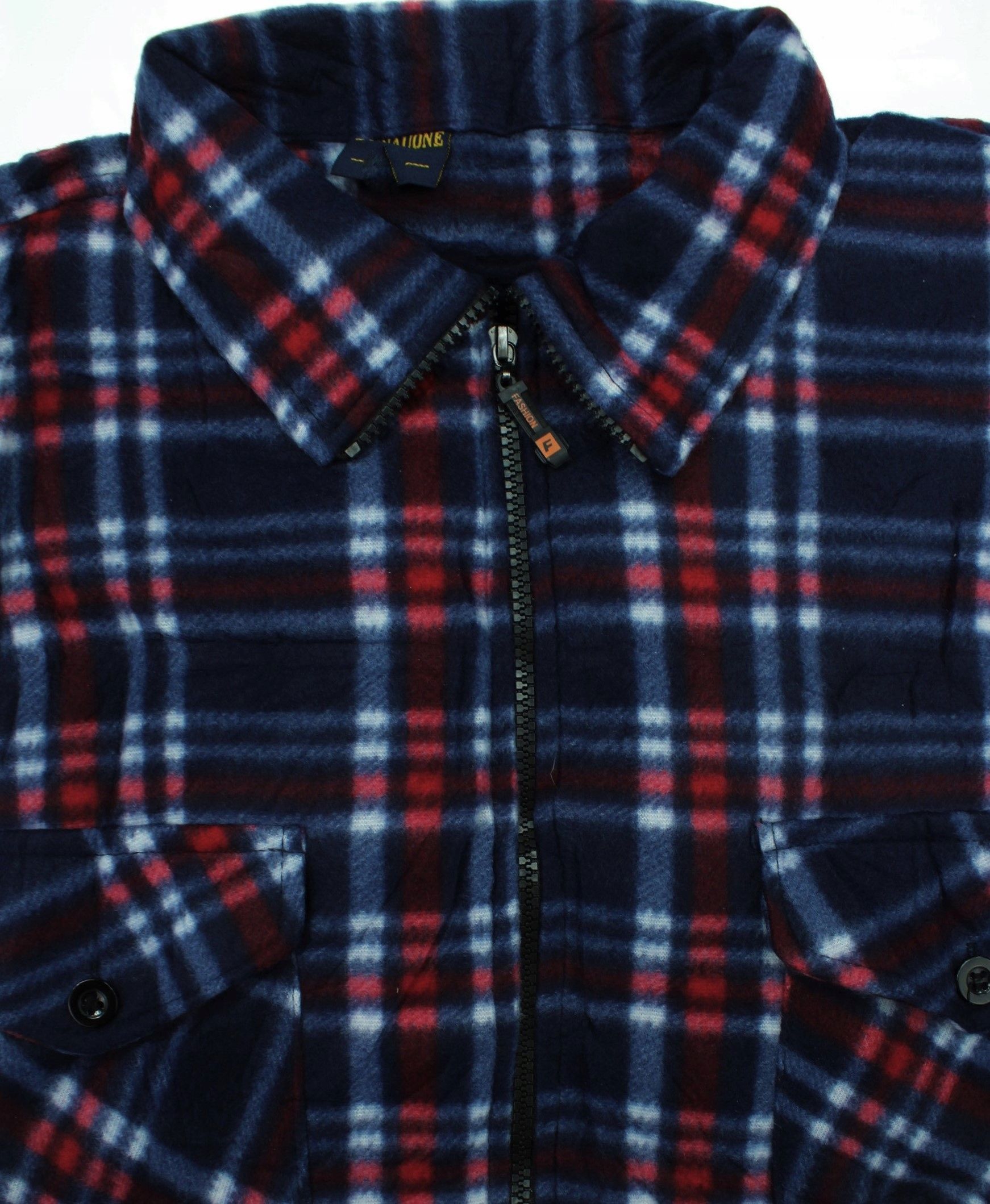  Teplý košile rouno muž se zipem 4xl pl05