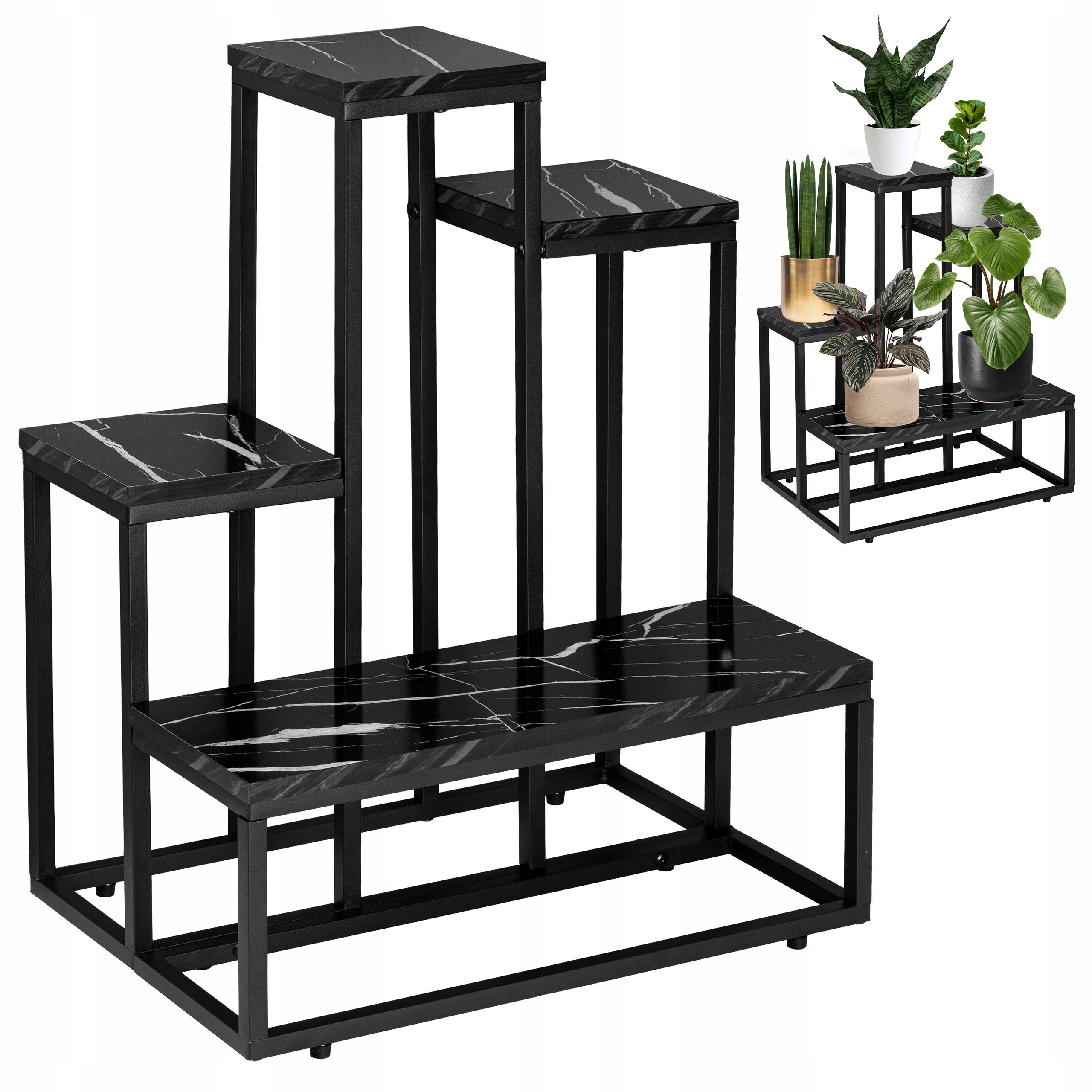  Metal stand for flowers flower stand flowerpots standing shelf with shelves loft style