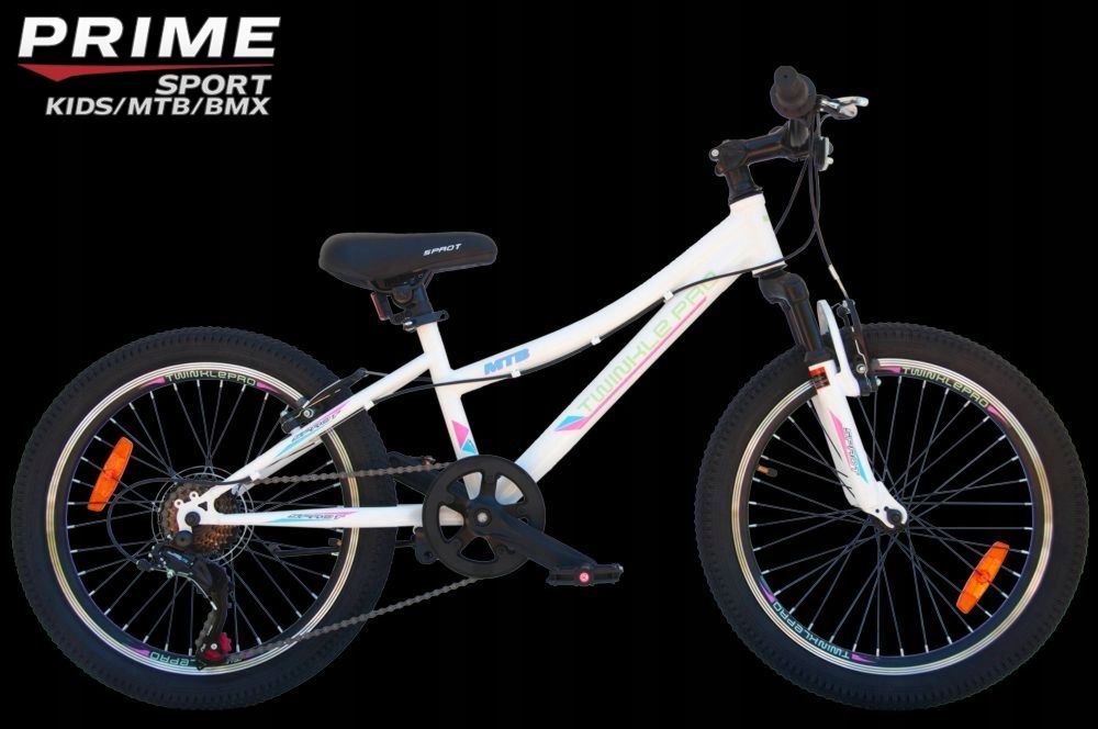  Bicycle 20" mtb prime pro boy 7-gears - shimano - shock absorber - black semi-matte