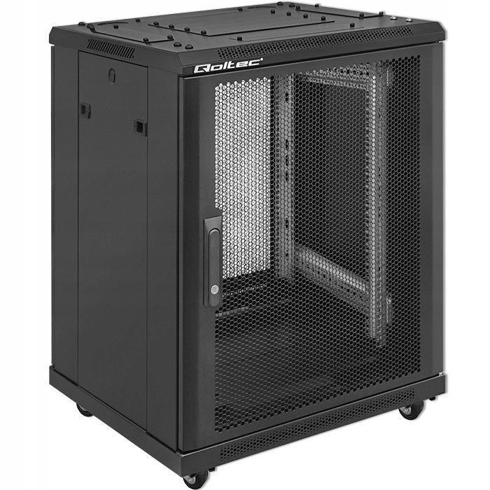 Tarnplatte abdeckung 1u für die garderobe rack 19” qoltec stahl schwarz