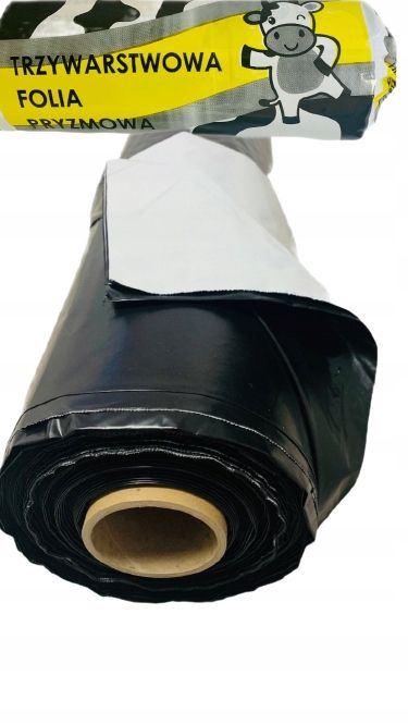  Plėvelė siloso prizminė 10x33 juodos-baltos spalvos