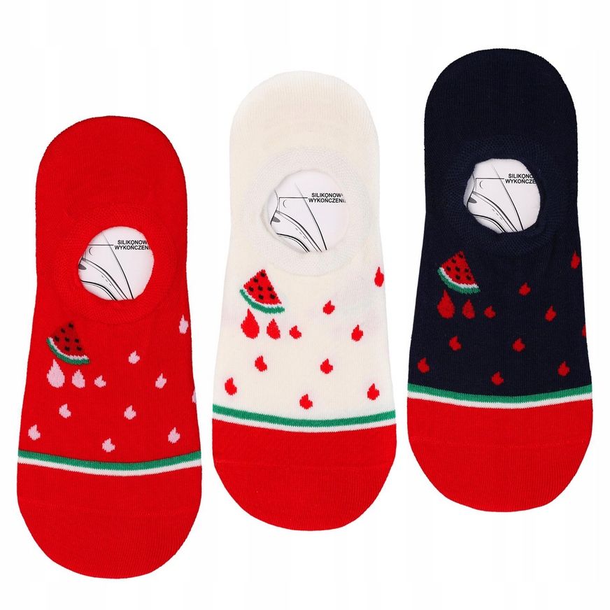  Moradsch ballerinas füße damen silikon zapietek baumwolle wassermelone 3 stk. 35/38