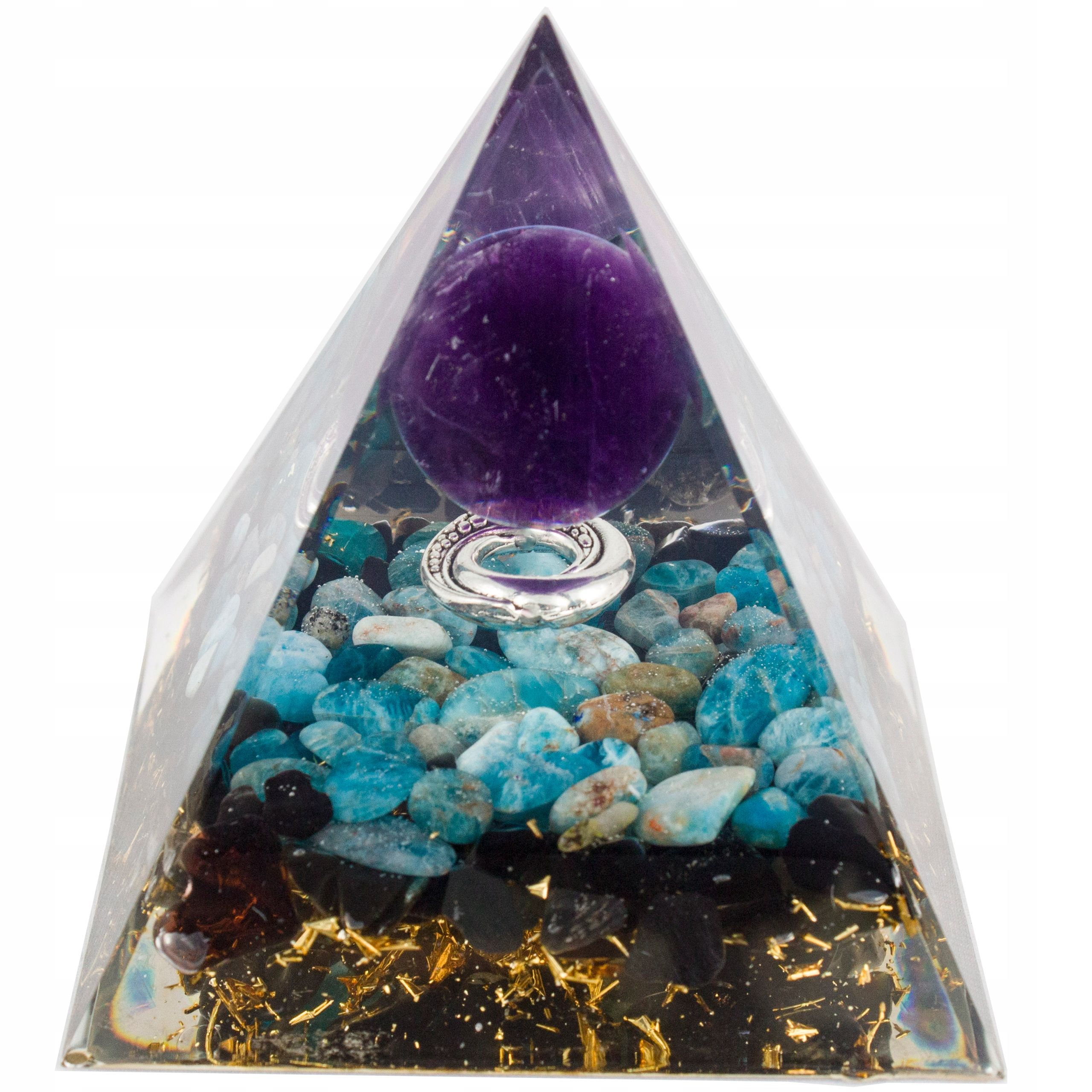  Pyramide orgonit amethyst lazuryt oliwin tigerauge feng shui chakren 5cm