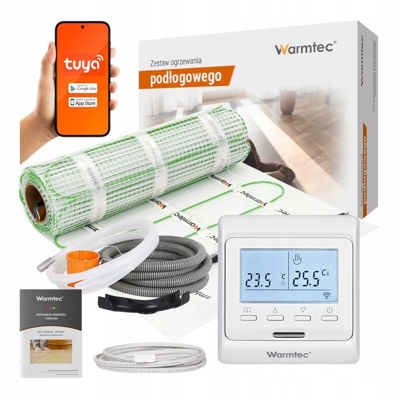  Soojenduspadi plaatide all dse-90/wrt31w warmtec wifi 100w/m2 9m2