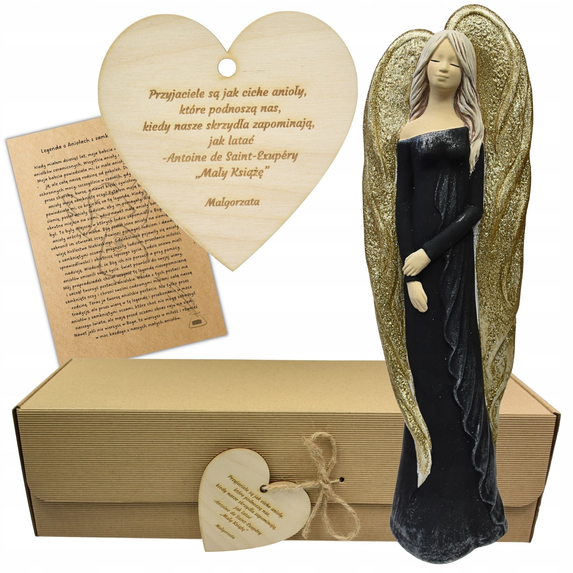  Angel figurine large adornment gift colour engraving