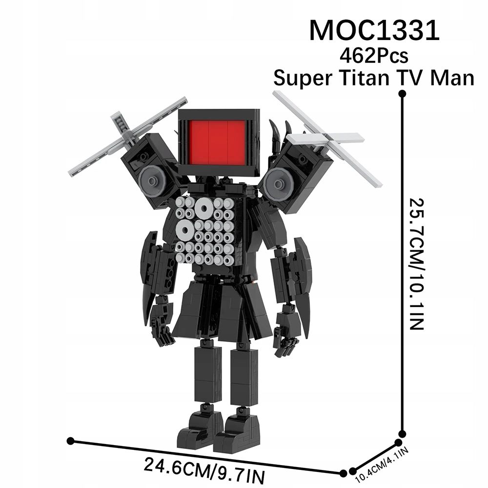  Mooxi skibidi toilet set macht bricks game großartig titan corps vs monitor man a