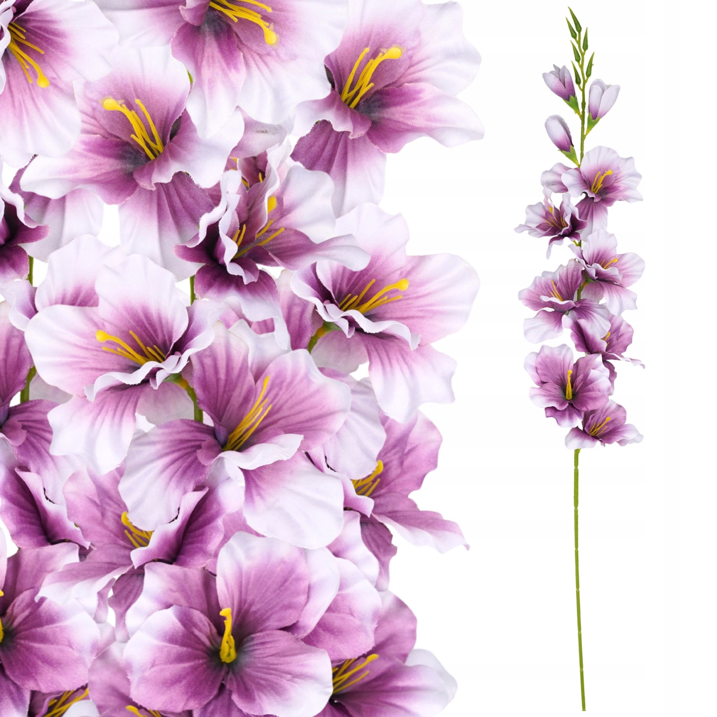  Dirbtiniai lelijos dirbtinės gėlės šakelė su liliami į vainikams puokščių 50cm