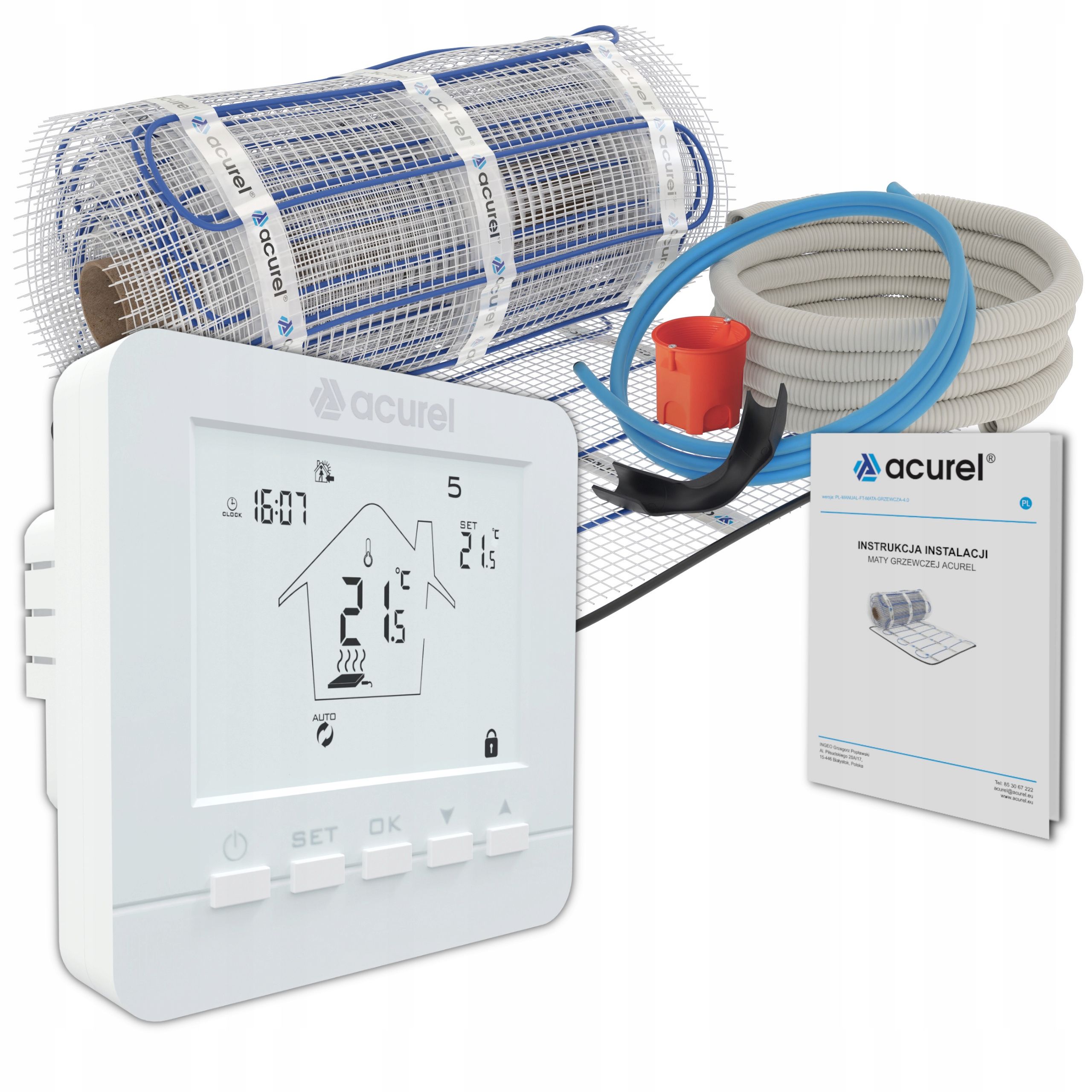  Soojenduspadi küte küte 160w/m2 regulaator wifi komplekt 4m2 acurel