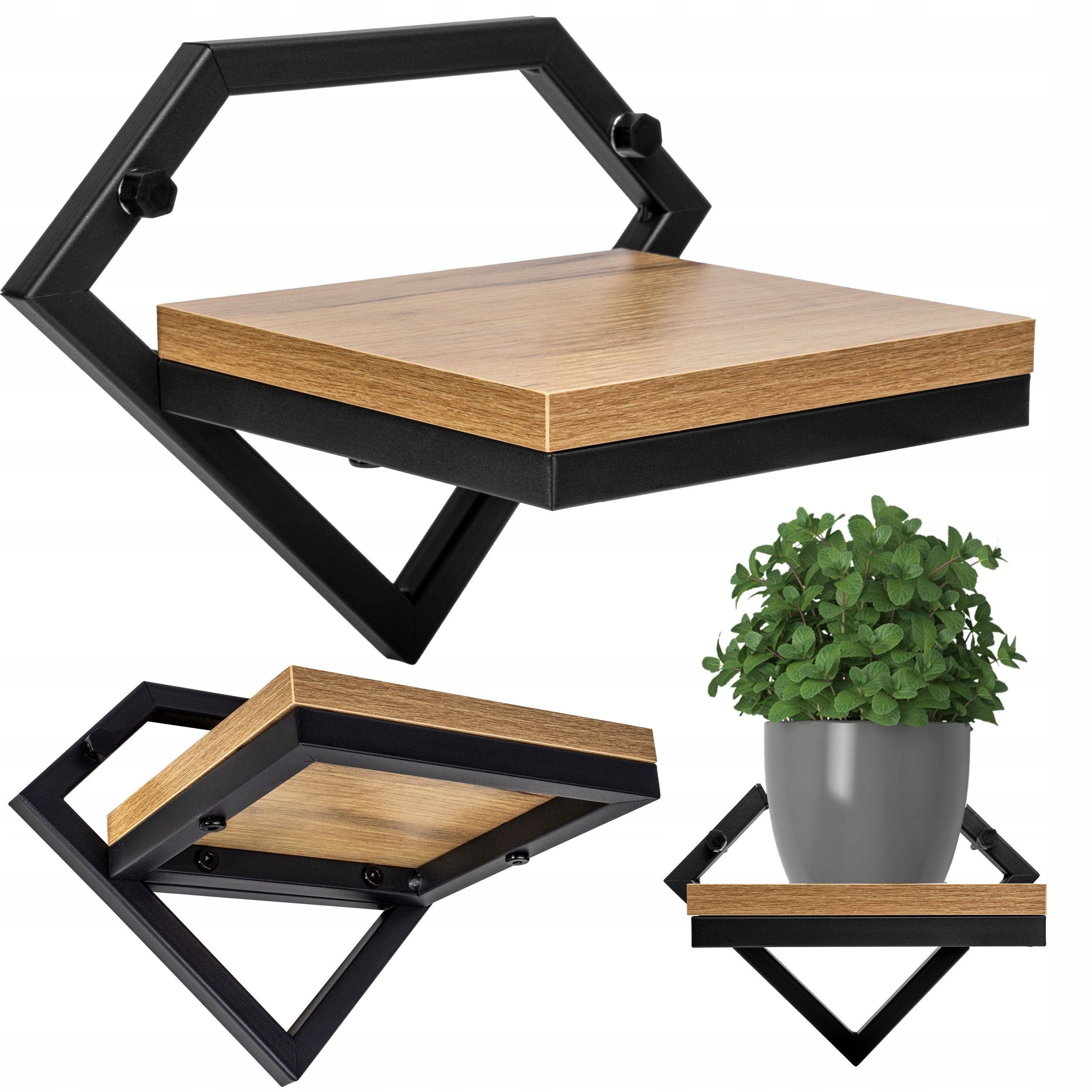  Stovas gėlėms stovintis lentynėlė industrial gėlių stovas metalinis kaimiško stiliaus lofto stiliaus