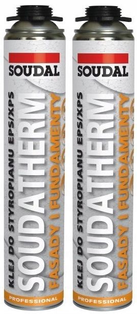  2x soudal putu līme putupolistirolam xps eps soudatherm + tīrāks + pistole