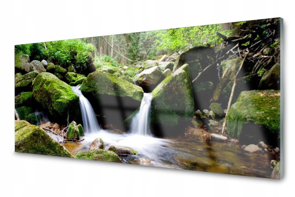  Lacobel glasplatte küche lilien wasser 140x70