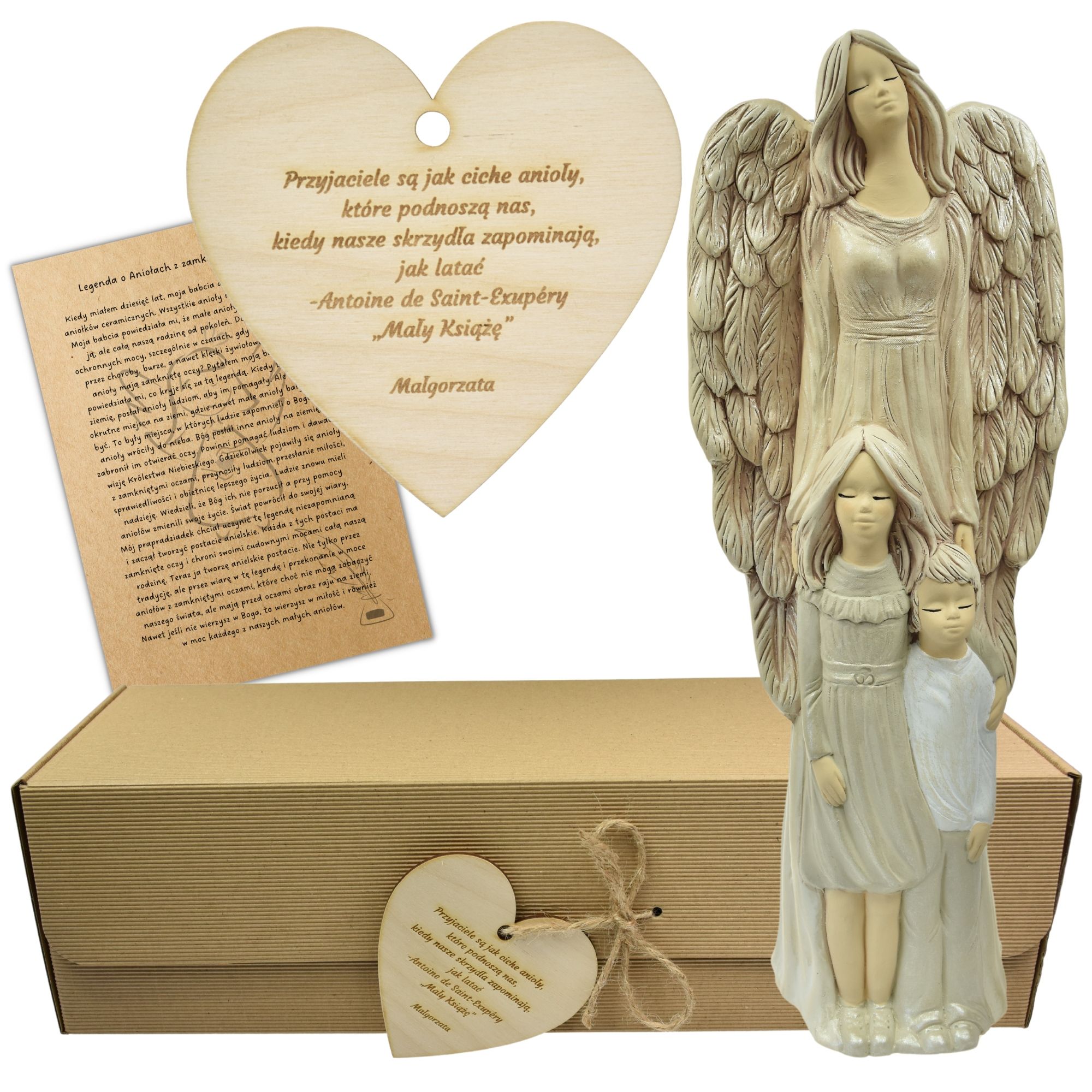  Angel figurine large adornment gift colour engraving