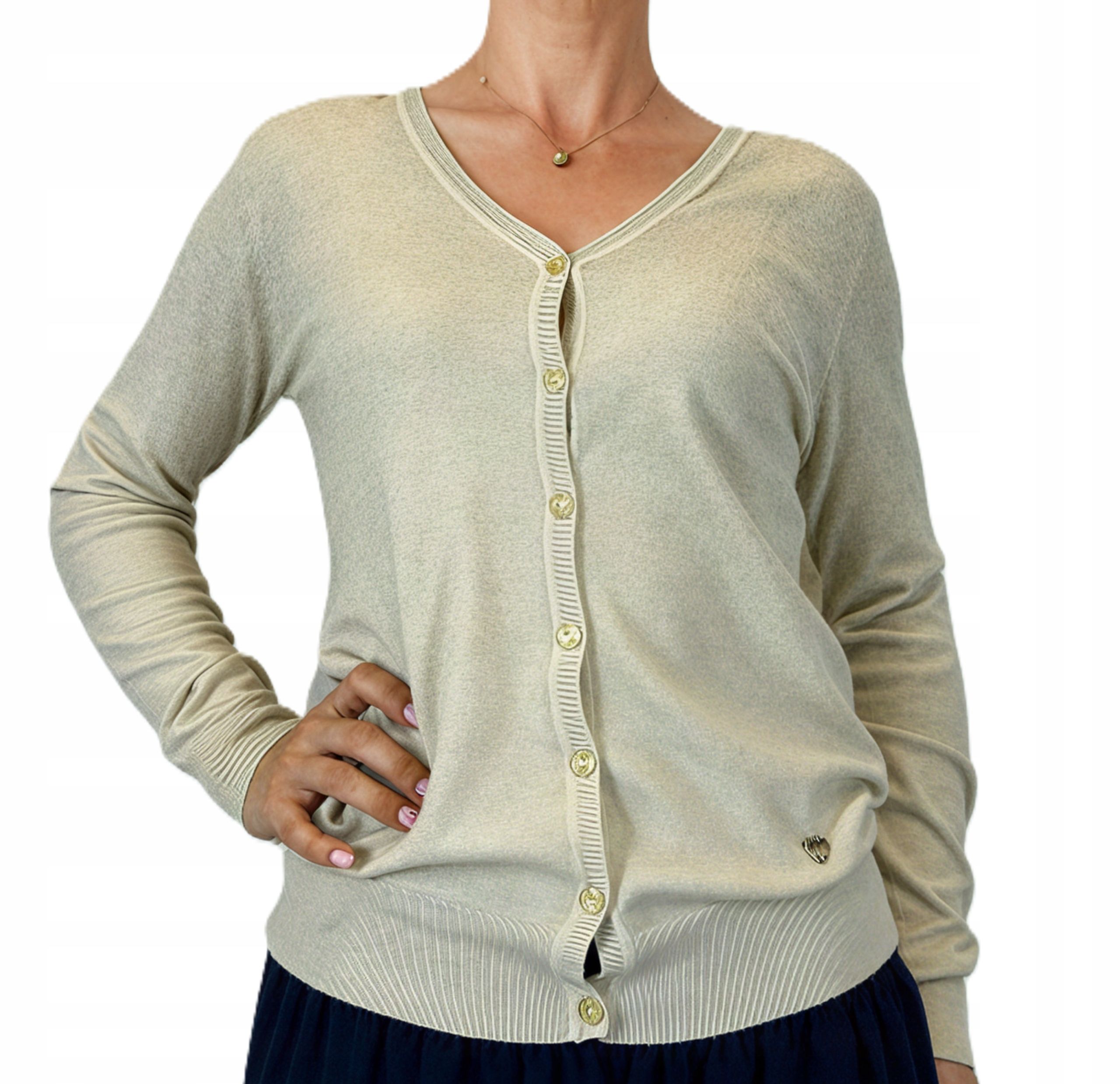  Klasikinis užsegamas megztinis su sagomis daug spalvų 2xl/3xl