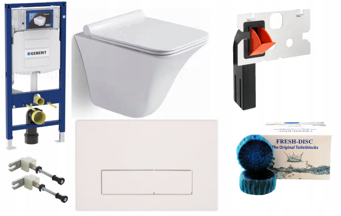  Wc rāmja komplekts geberit + atslēga + tualetes pods melns matēts + dēlis w/o+fresh