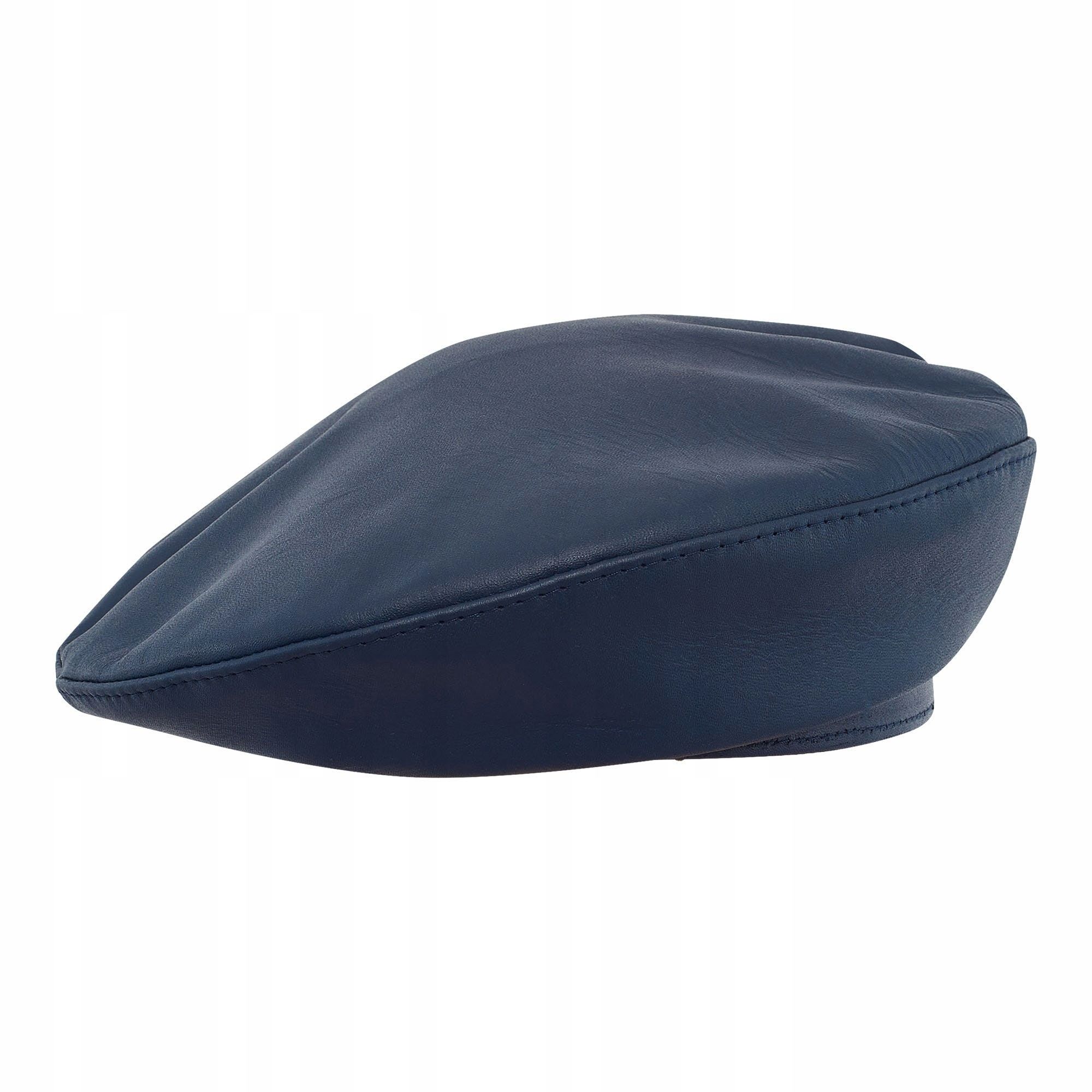  Baskenmütze aus echtem leder w militarnym stil 56 cm