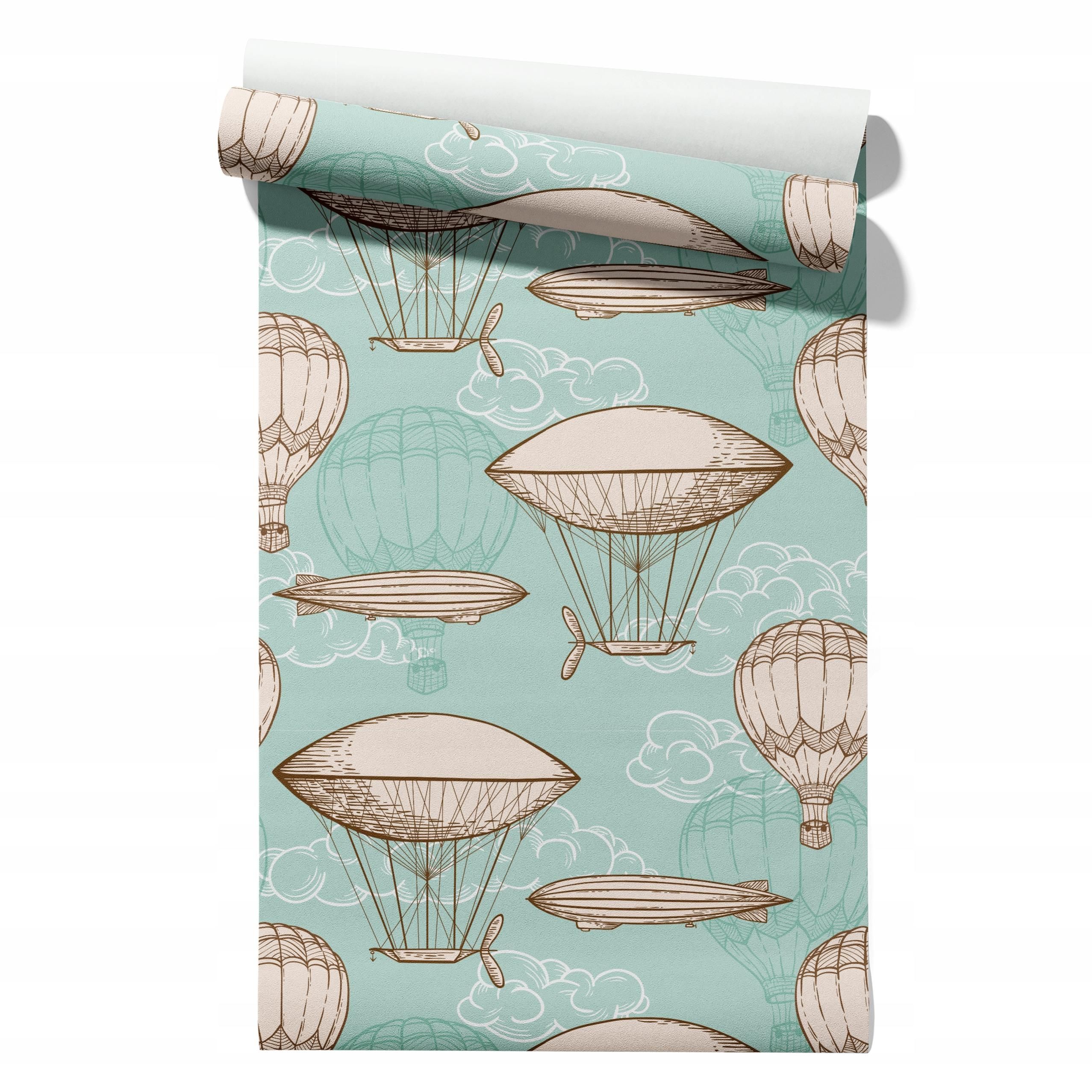  Wallpaper non-woven fabric pastel cherries wallpaper in a roll 50cm x 6,1mb