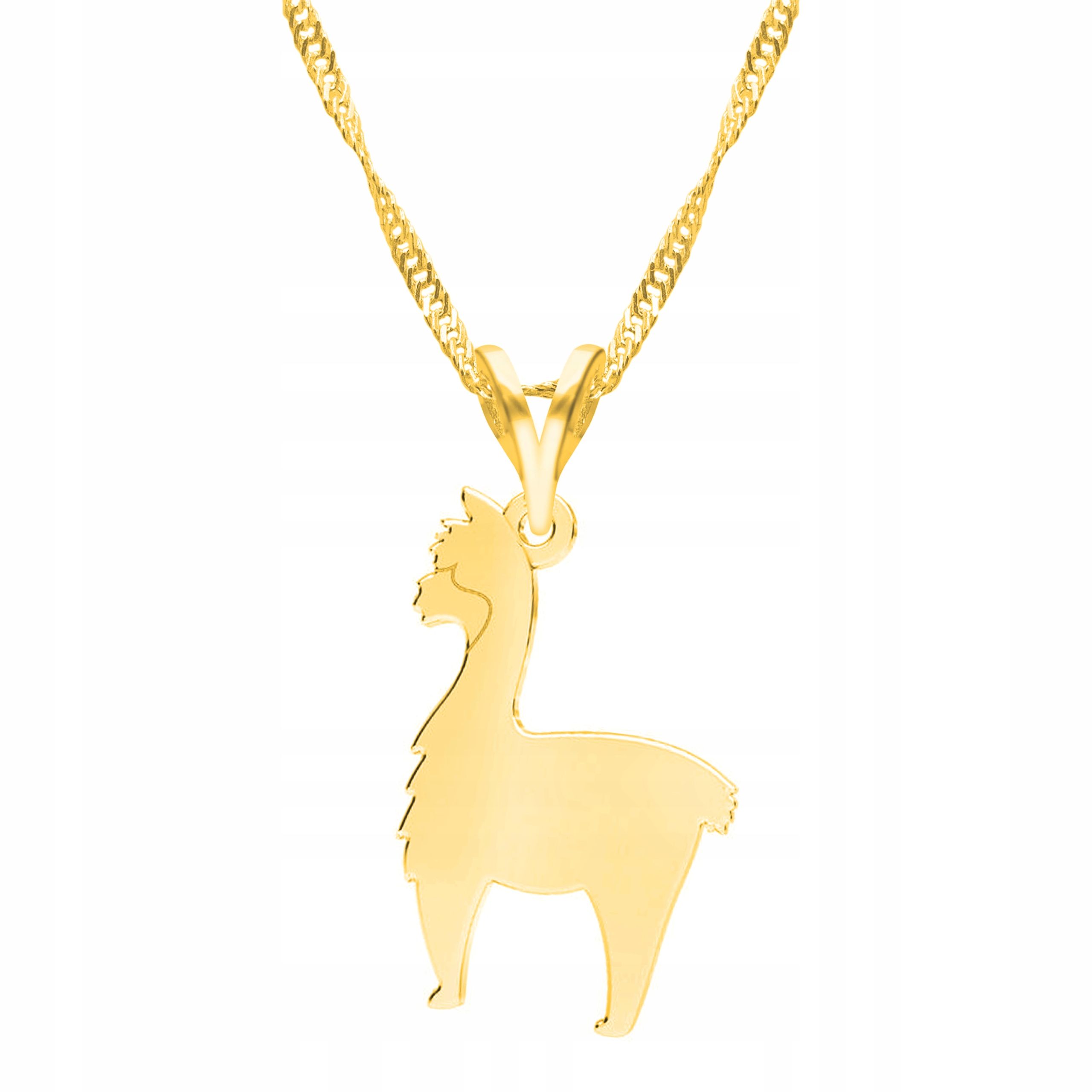  Goldkette halskette 925 mond hörner