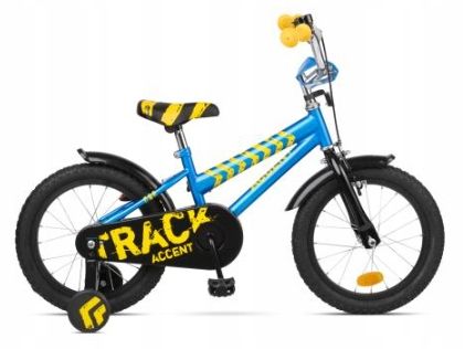  Vaikiškas dviratis accent track 16" mėlynas 2024