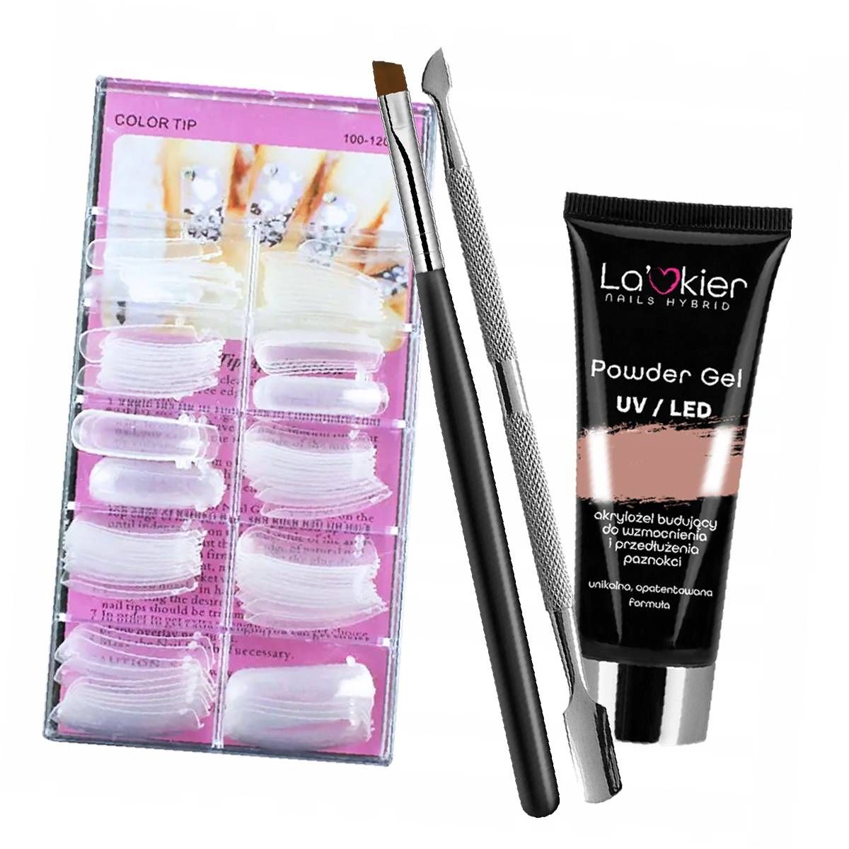 Nail set varnish lamp acrylic gel forms