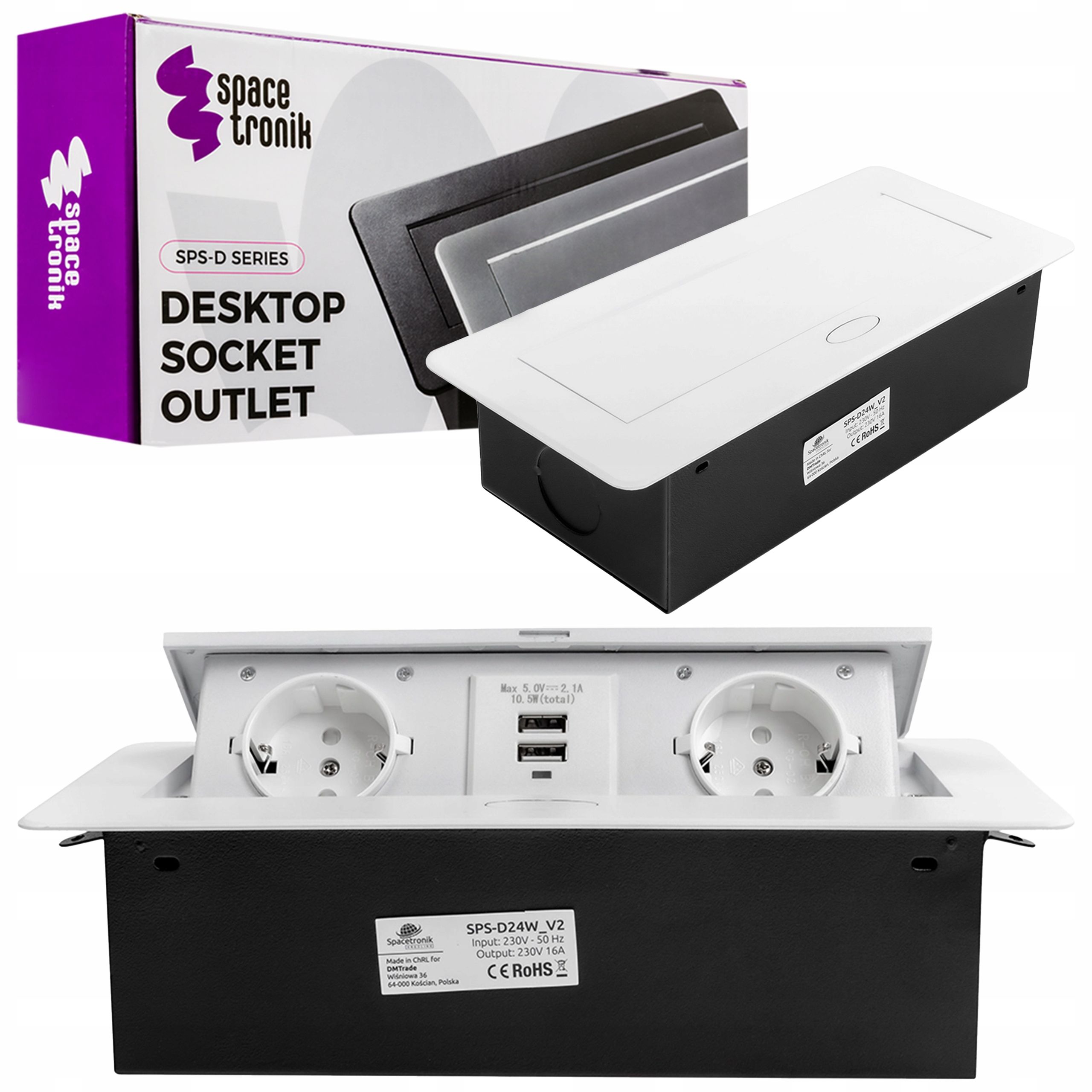  Steckdose auf der tischplatte versteckt zur tischplatte küche raumfahrt zugelassen 2x230v usb