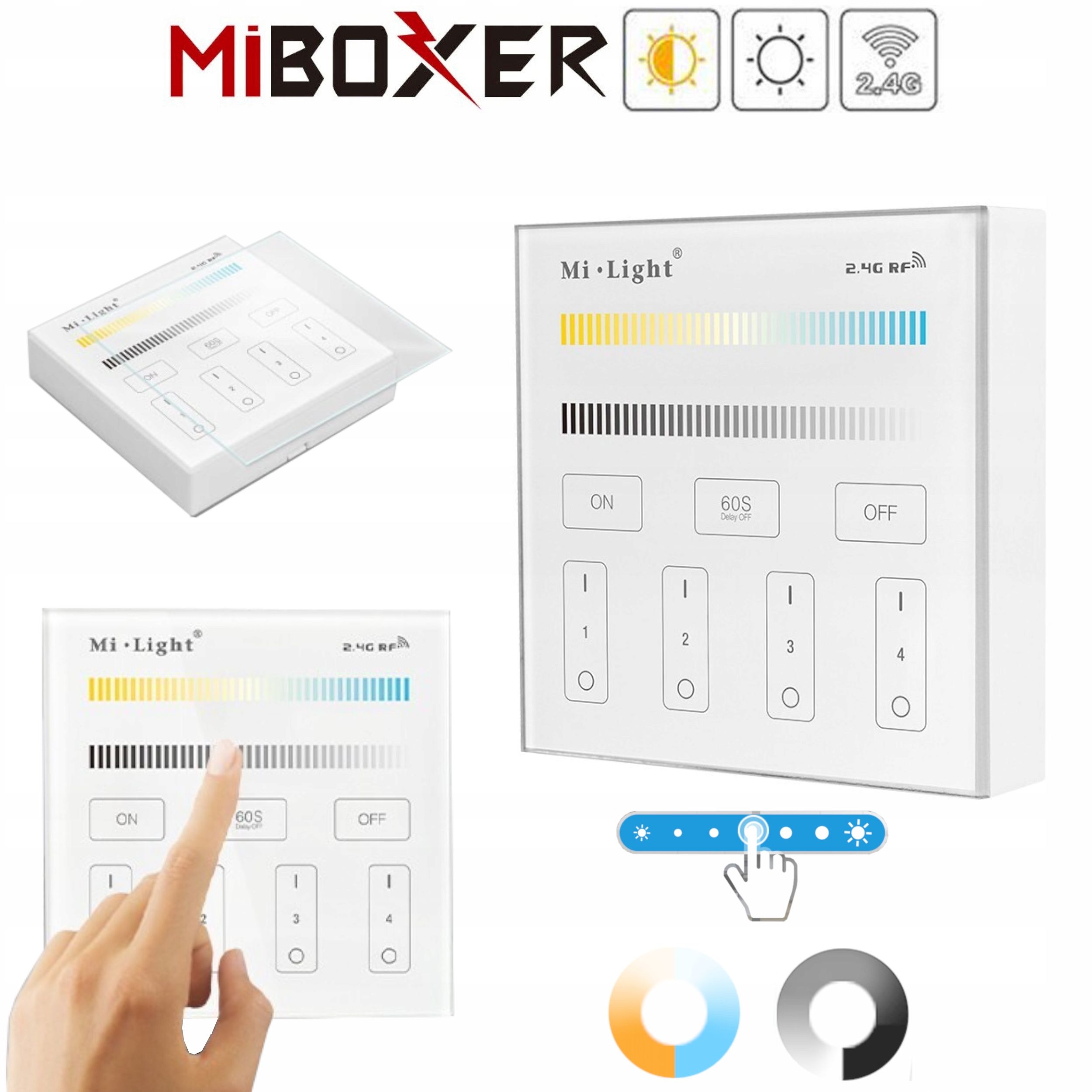  Plate miboxer control led b2 + controller mono / cct smart home wi-fi