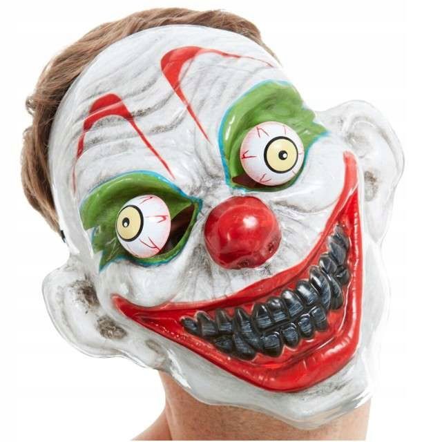  Maska vlkolak szara latex s kožušina horror