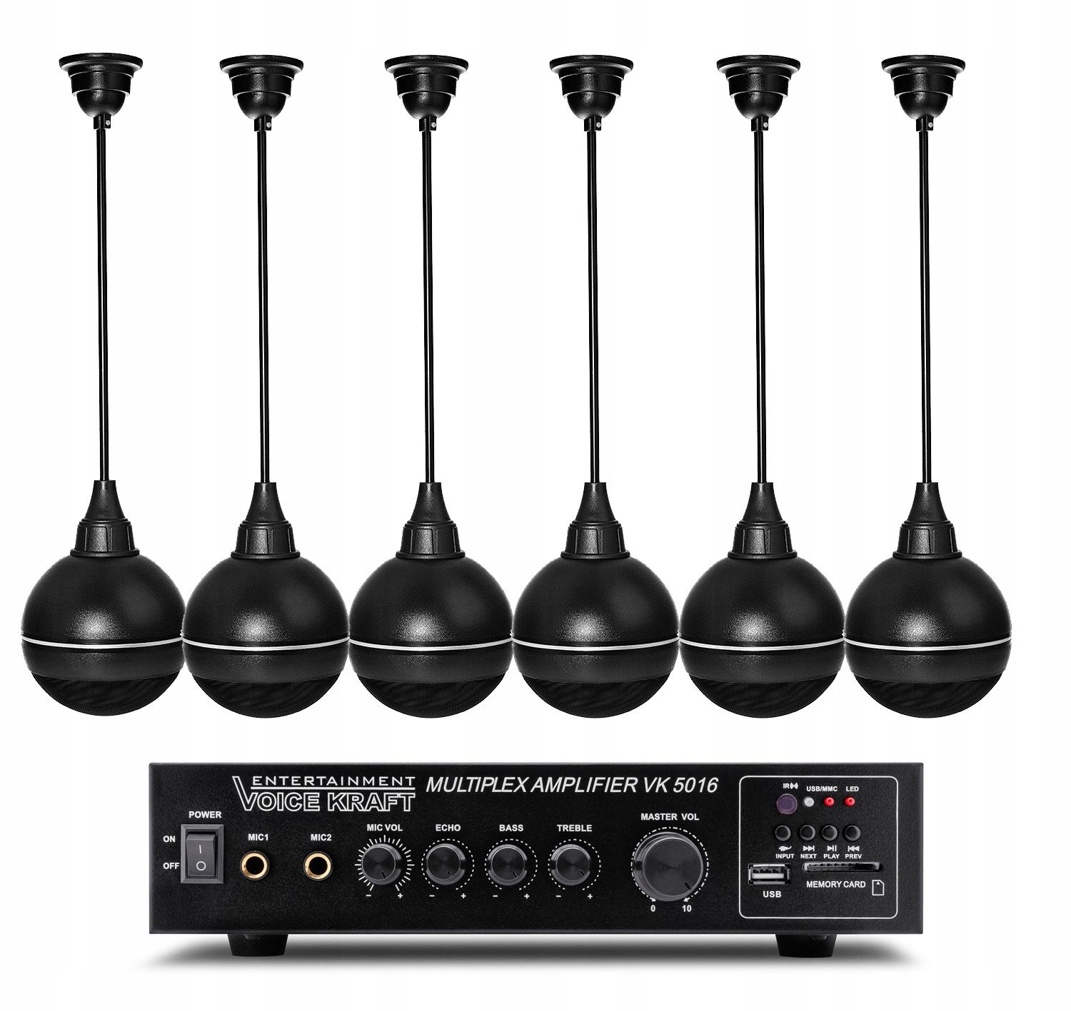  Zvukový systém sufitowego stropní reproduktory wiszacze 4 ks. usb mp3