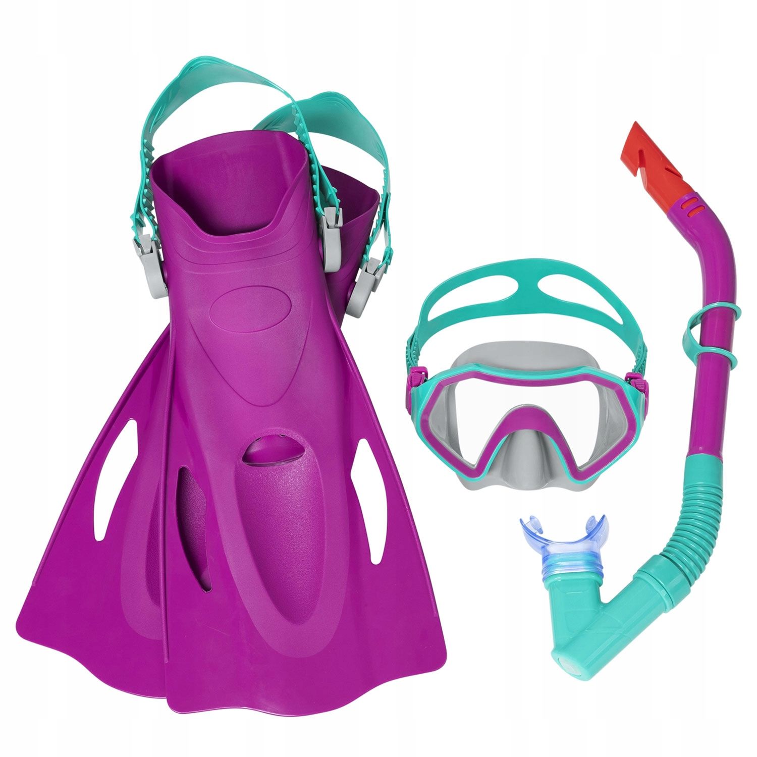  Diving kit mask for swimming underwater to the pool sea tube fins