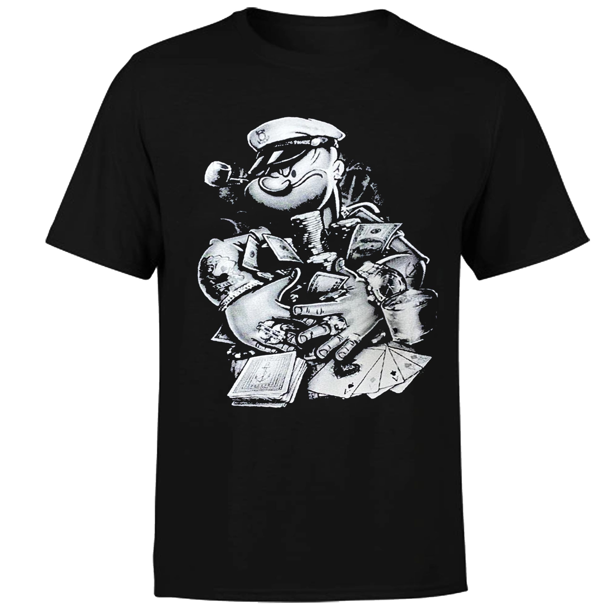 Meeste t-särgid trükiga madrus popeye papaj spinat 4xl