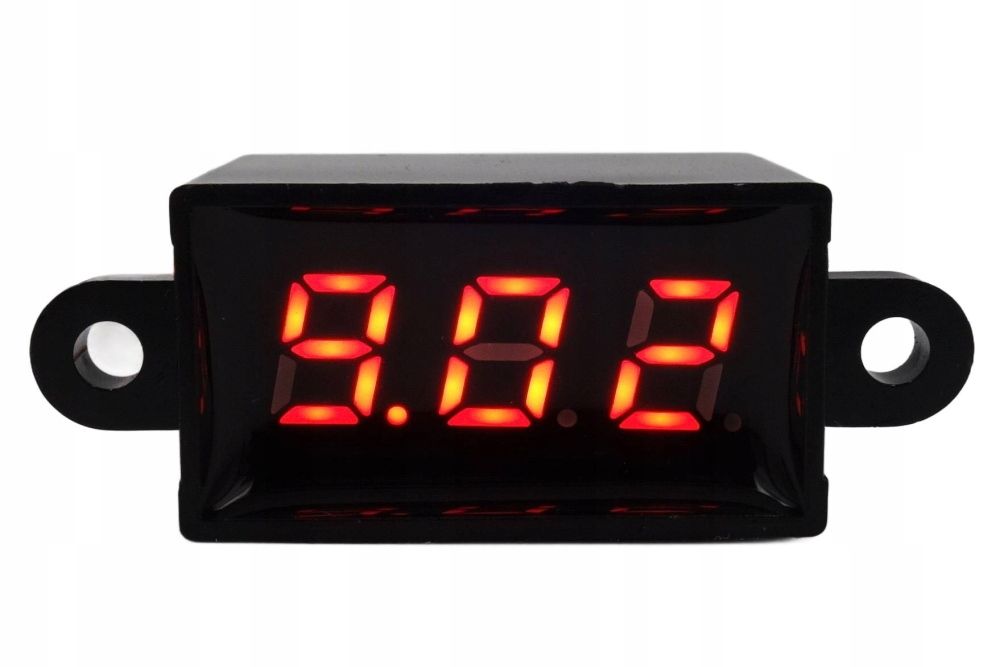  Voltmeeter 3-30v dc pingemõõtur punane lcd 0,28" õhukindel