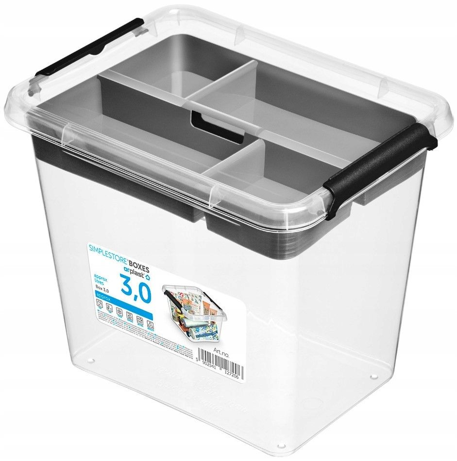  Dėžė plastikinė dėžė organaizeris moxom 4,5l
