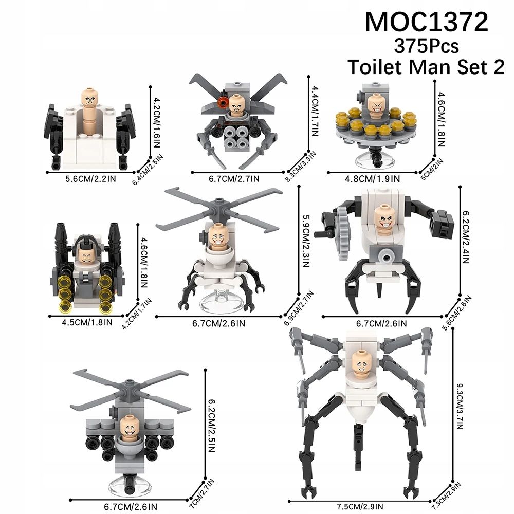  Mooxi skibidi toilet set macht bricks game großartig titan corps vs monitor man a