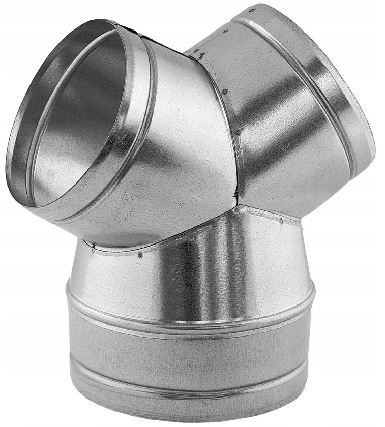  Trišakis redukcinis flexiva 125mm-2x100mm/90° montavimo dgp vamzdžiams cinkuotas